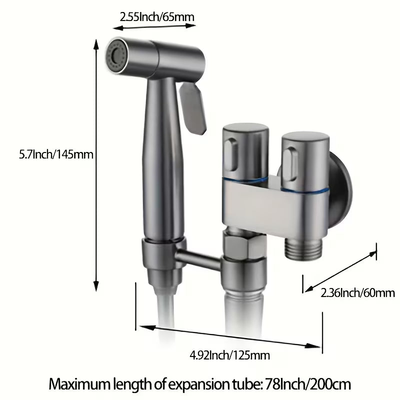 Rociadora para baño de acero inoxidable premium