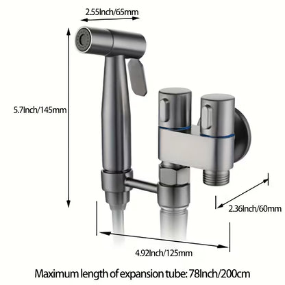 Rociadora para baño de acero inoxidable premium